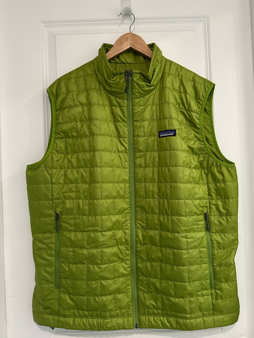 Patagonia Quilted Lightweight Men’s Nano Puff Vest in Folios Green Size XL